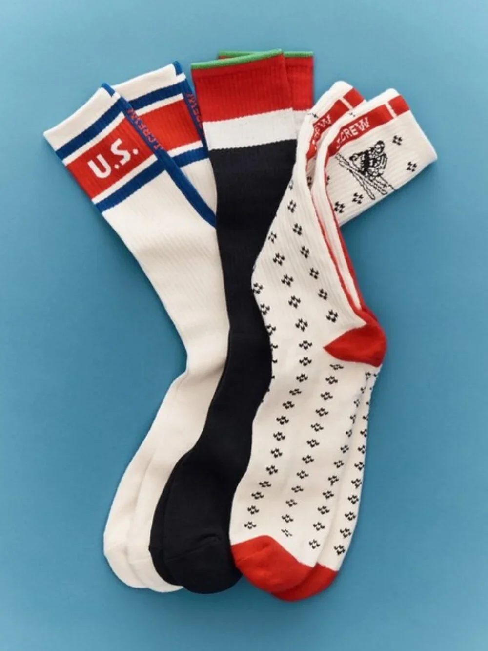 U.S. Ski & Snowboard by J.Crew cotton socks three-pack